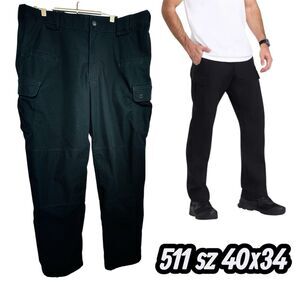 511 Tactical Stryke EMS Pants Mens 40x34 Black Cargo Active Duty Ripstop 74482